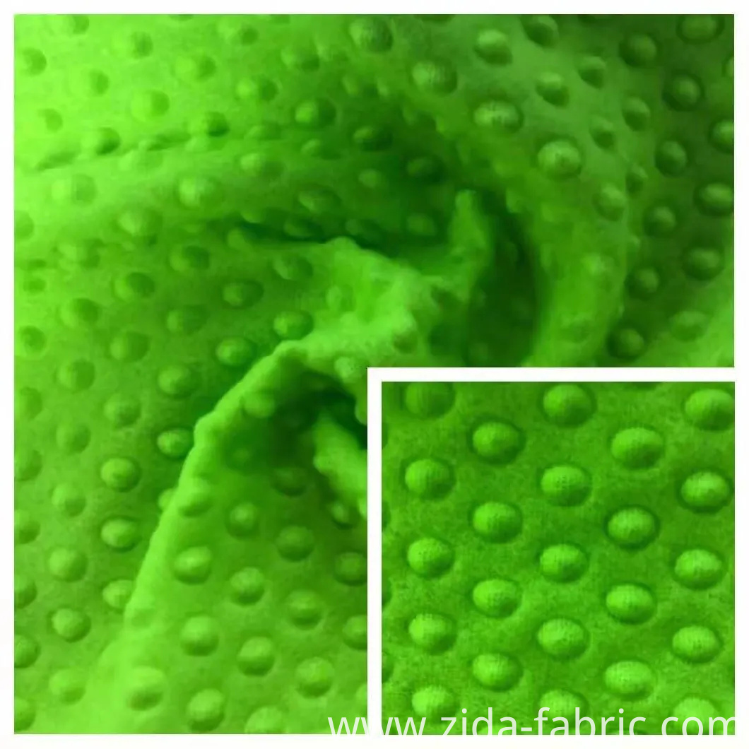 100%Polyester Single Side Brush with Embrossed Knitted Fabric